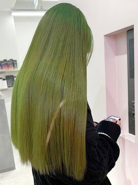 ウィコ 新宿(WICO) くすみモスグリーン☆[新宿駅/イメチェン/チェリーブラウン]