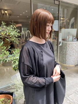 マイル 渋谷(mile) ボブ×ベージュ