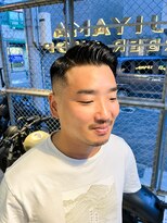 フジヤマ バーバー ショップ(FUJIYAMA BARBER SHOP) サイドパート skin fade side part