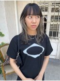 ポイントカラー　ホワイトベージュ