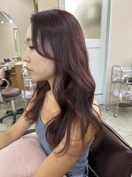 キュオンシア(CUEON. ciea) ロング×カシスピンク