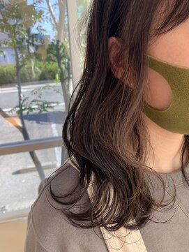 ロエン 西岡崎店(ROEN) ＃インナーカラー/イヤリングカラー/ベージュ/ミディアム