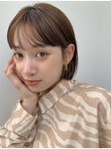 ぱっつん前髪のシアーカラーボブ【銀座】