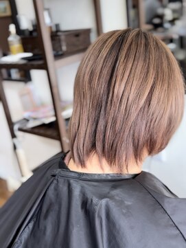 ヘアーサロン カラー 色彩店(COLOR) ミルクティーグレージュカラー