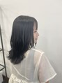 デコル(DecoL.) ブリーチなしアッシュブラック×ロングウルフ