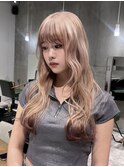 ミルクティーベージュ × ブラウン