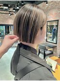 20代30代大人可愛い小顔ショートカット外ハネボブハイライト