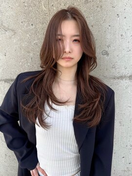 ラヴィズム 長岡店(LUVISM) ◎韓国ヘアー顔周りレイヤーおくれ毛ミディアム前髪新潟長岡宮関