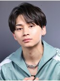 ナチュラルニュアンス刈り上げセンターパート