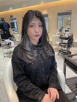 ★岡田有加★似合わせ★銀座★ブルー＆シルバーインナー