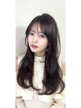 ヴェイン 渋谷(vain) イルミナカラーレイヤーカット顔まわりカット