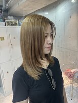 アンドコー(&Co)&nbsp;ワンカラーで作る艶髪透け感ベージュ＋髪質改善トリートメント