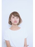 【レイヤーボブ】大人レイヤーボブ/ミルクティーベージュ