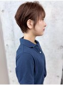 耳掛けショート大人可愛いマッシュショート20代30代40代