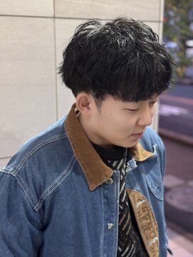 波巻き/パーマ/メンズ/大人/男子