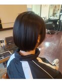 ショートボブ×学生1.7黒髪