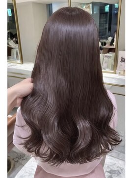 ケシキ 表参道 原宿(kesiki.) ミディアムレイヤー顔周りレイヤーハッシュカット韓国へア