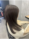 グレージュカラー　ナチュラルワンカール