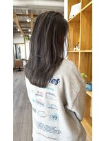 レシピ アリエ(recipe allier)&nbsp;透け感グレージュの大人レイヤーロング