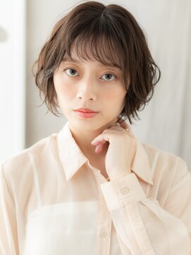 カバーヘア ブリス 戸田公園西口店(COVER HAIR bliss) スモーキーカラーウェットヘアくせ毛ショートY戸田公園20代30代