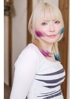 ルーシー ヘアデザインワークス(Lucy Hair Design Works) サロンワーク×デザインカラーボブウルフ