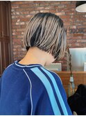 【macana指名】デザインカラーハイライトミニボブブリーチカラー