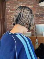 ボコカ(bococa)&nbsp;【macana指名】デザインカラーハイライトミニボブブリーチカラー