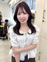 ネモネ バイ ミリー 梅田茶屋町(nemone by milly)&nbsp;レッドパープルくびれヘア