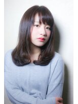 ヘアデザイン アネーロ(hair design anello) 《anello》小顔　ワンカール　鎖骨　ロブ　シースルーバング