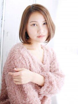 ナル 白山神社参道通り店(nalu) 切りっぱなしのカジュアルボブ