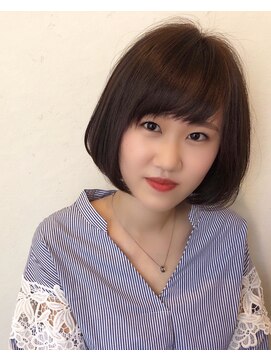 ザブックハンドサロン(The book hand salon) ブルーアッシュ×ボブ