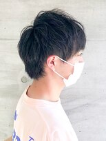 ヘアークリエイ トポライトウィロー 烏丸(Hair Create Polite willow) 黒髪ビジネスブラック重めナチュラル爽やかショート