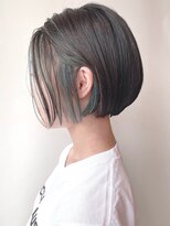 モリオフロムロンドン 原宿本店(morio from London)&nbsp;【morio原宿】ミニボブ　インナーカラーグリーン