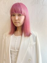 クリコ ヘアーデザイン(CLICQUOT hair design) ハイトーンピンクミディ