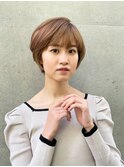 丸みショート×ライトベージュ【銀座/有楽町】30代40代50代