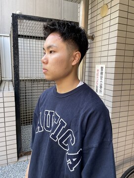 ウェルネス(Wellness) スパイラルツーブロックマッシュアップバングコンマヘア57