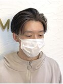 フェイスフレミングカラー メンズセンターパートスタイル