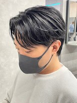 エルマーク 心斎橋(L-MARK)&nbsp;センターパートニュアンスパーマ韓国カルマパーマコンマヘア