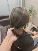 ブリーチハイライトニュアンスベージュカラー