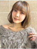 ボブディオリーブベージュ髪質改善縮毛矯正フェイスレイヤー
