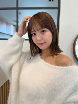 アンバー 池袋(amber) レイヤーボブ/髪質改善/シースルーバング/縮毛矯正【池袋】