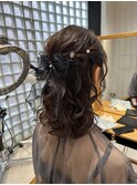 星華,ネビージュ,小顔,ヘアアレンジ,ヘアセット