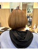 ボブスタイル 全体的に丸みのあるシルエット