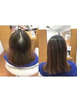 パッカリわかれる前髪やつむじでお悩みの方を解消！髪の広がりやパサつきを改善し、憧れの美髪へ。