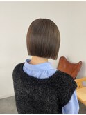 《SAYAKA》ぱつっとBOB×オリーブベージュ