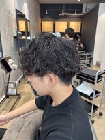 アロー 船橋店(AROH)&nbsp;MEN’S HAIR/サーフカール/刈り上げセンターパート/船橋