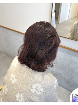 wine red【ツヤ感/冬カラー/ワインレッド/盛れ髪】