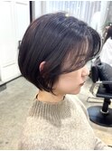 大人ショートボブ　丸みボブ