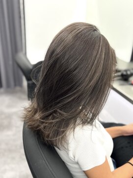 アイスプロドバイブルーム 木更津店(ice prod by bloom) 着物ヘア/ダークアッシュ/ミディアムレイヤーカット/木更津