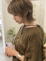 エイチ ウルフカット 大阪梅田(811)&nbsp;ハンサムショートタッセルボブパーマレイヤーボブハイライト
